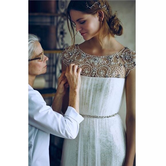 Anthropologie BHLDN x Marchesa Tiernan Gown - Picture 3 of 4